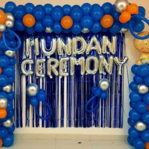 Mundan theme flower decoration setup by AA Decorator in Chandigarh